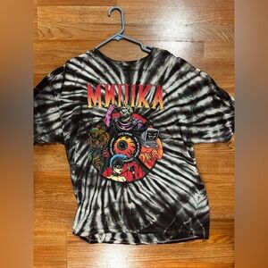 Mishka Black and White Tie-Dye Short Sleeve Tee